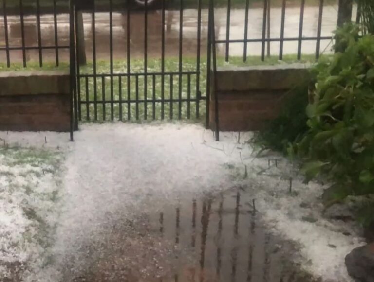 Granizo y tormenta en Daireaux y Pehuajó