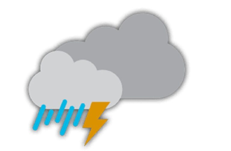 Lunes con tormentas fuertes y una semana fría en la región
