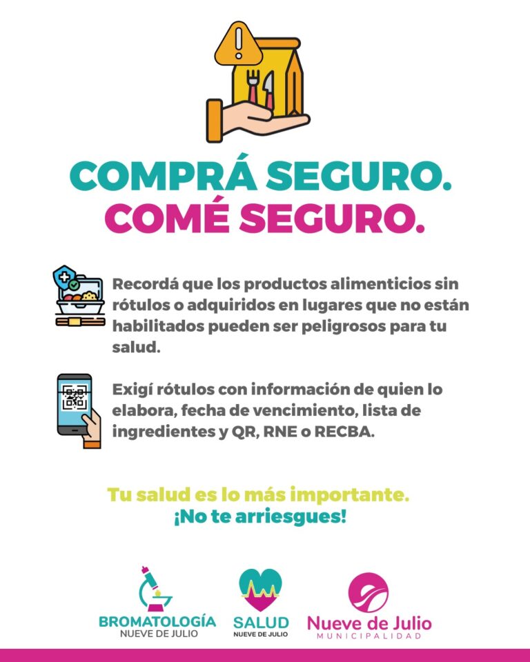 Recomiendan extremar cuidados en la compra y consumo de alimentos