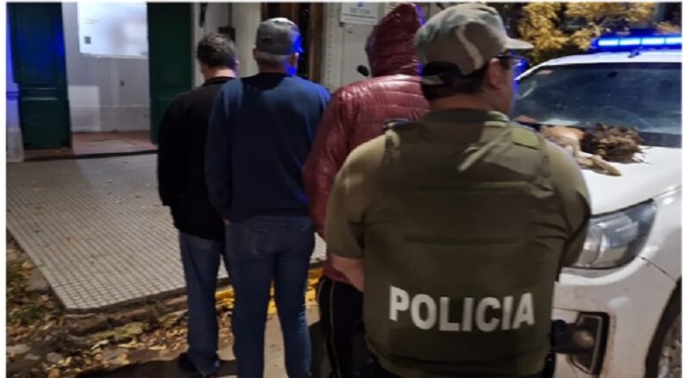 Tres hombres fueron aprehendidos por caza furtiva en zona rural de Bacacay