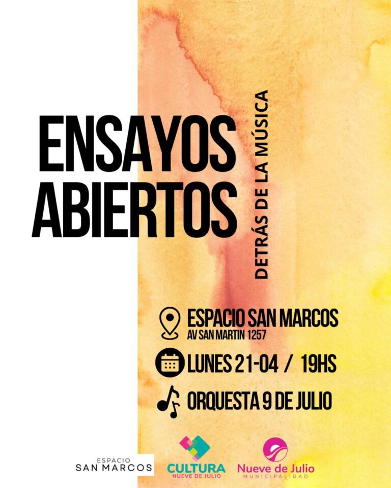 Comienza el ciclo “Ensayos Abiertos” impulsado por la Dirección de Cultura