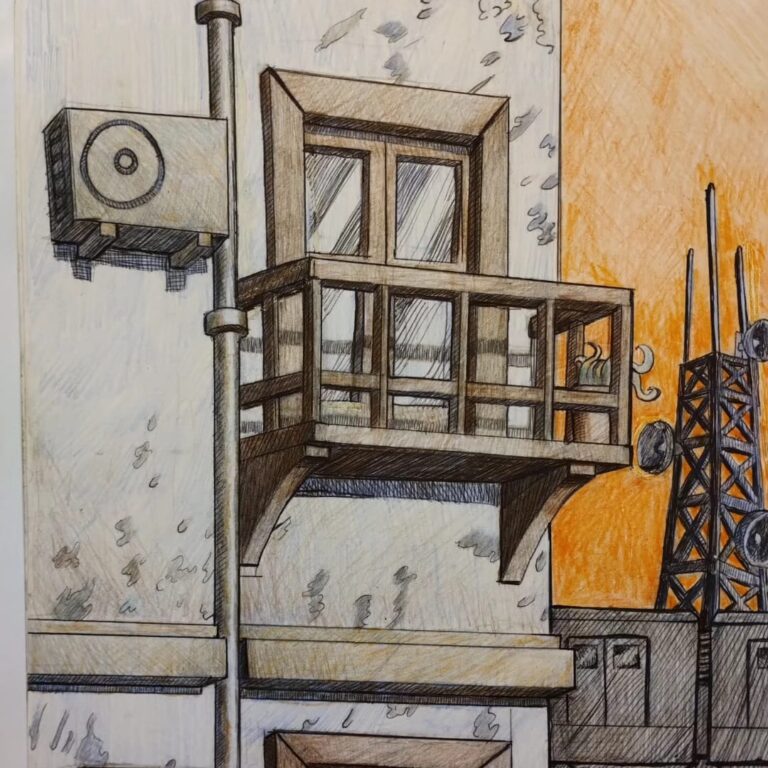 Joven artista de Nueve de Julio transforma la Terminal de Ómnibus en galería de arte