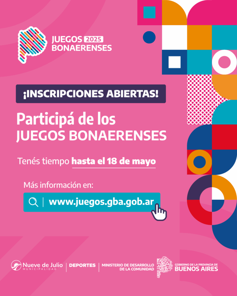 Ya está abierta la inscripción para los Juegos Bonaerenses 2025