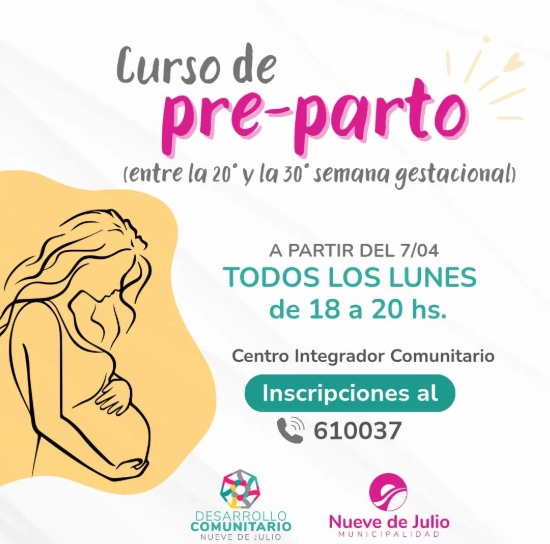 Nuevo curso de pre-parto en el Centro Integrador Comunitario