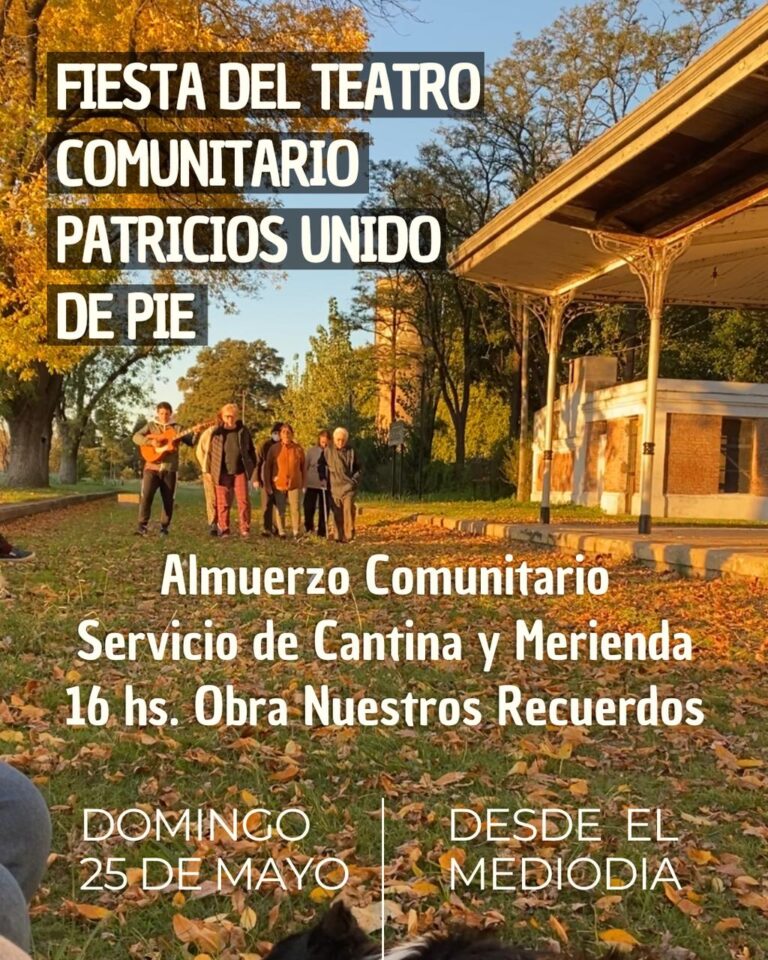 Vuelve la Fiesta del Teatro Comunitario a Patricios con una jornada para toda la familia