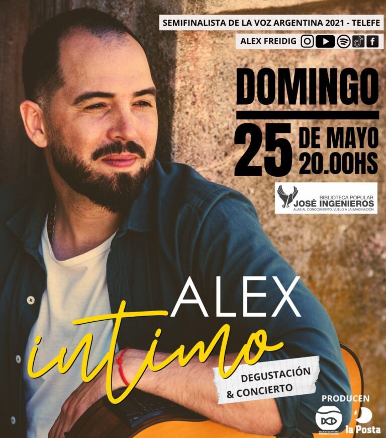 25 de Mayo: Una noche de peña y folclore con Alex Freidig en la Biblioteca José Ingenieros