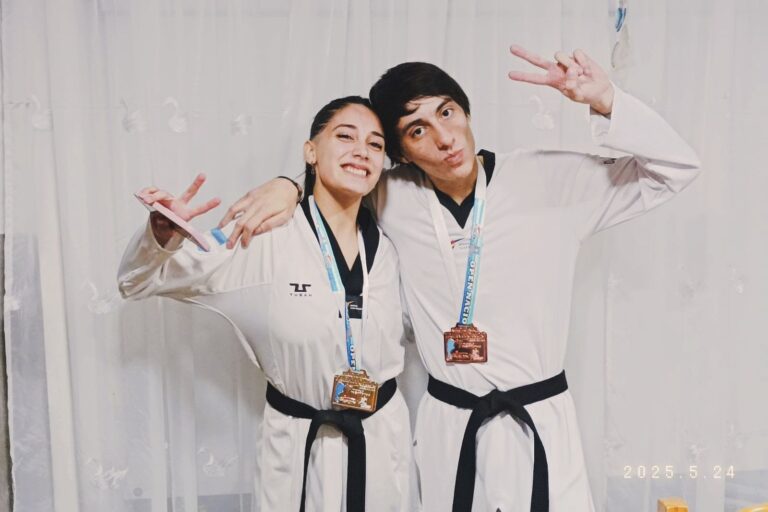 Orgullo Nuevejuliense en Tierra del Fuego: Lara Benvenuto y Lucas Villarreal brillaron en el Torneo Abierto de la República