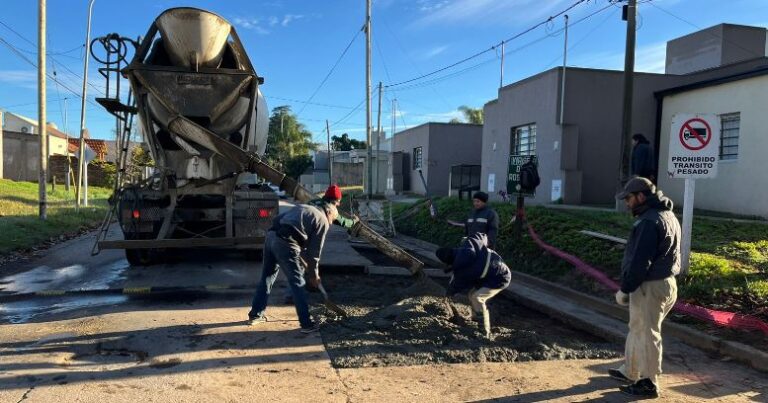 Obras de bacheo en la ciudad