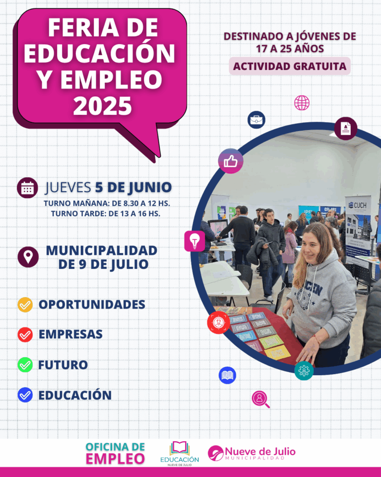 Nueve de Julio se prepara para una nueva edición de la Feria de Educación y Empleo