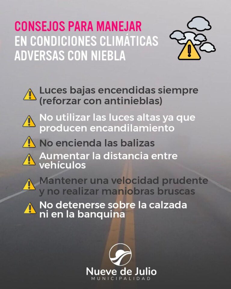 Precaución al volante: recomendaciones para conducir con niebla intensa