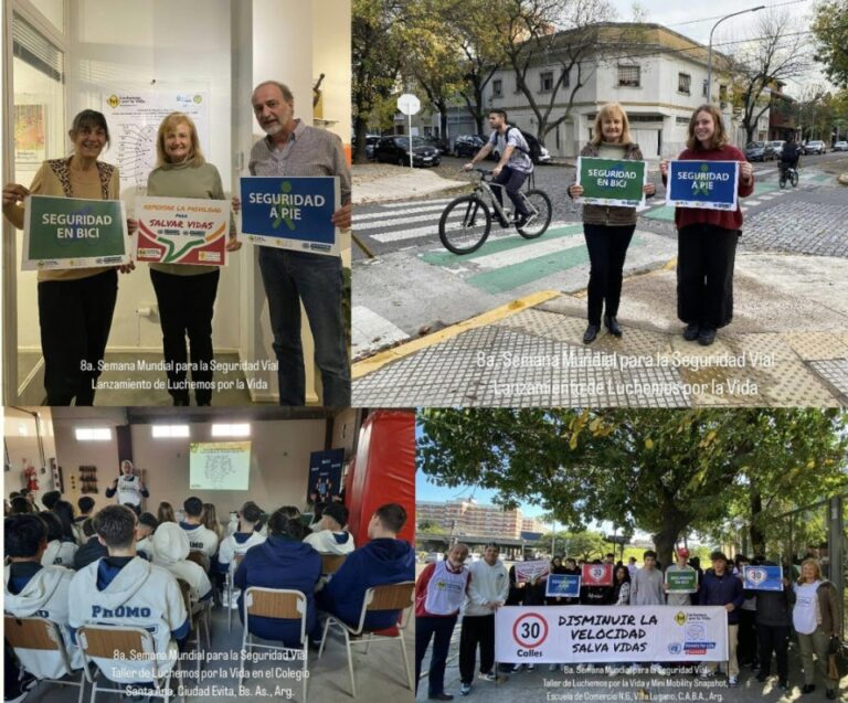 Semana Mundial de la Seguridad Vial: se busca reducir las muertes de peatones y ciclistas,