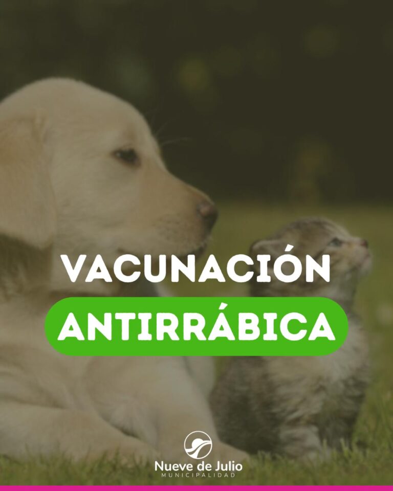 La Municipalidad de Nueve de Julio continúa con la campaña anual para perros y gatos