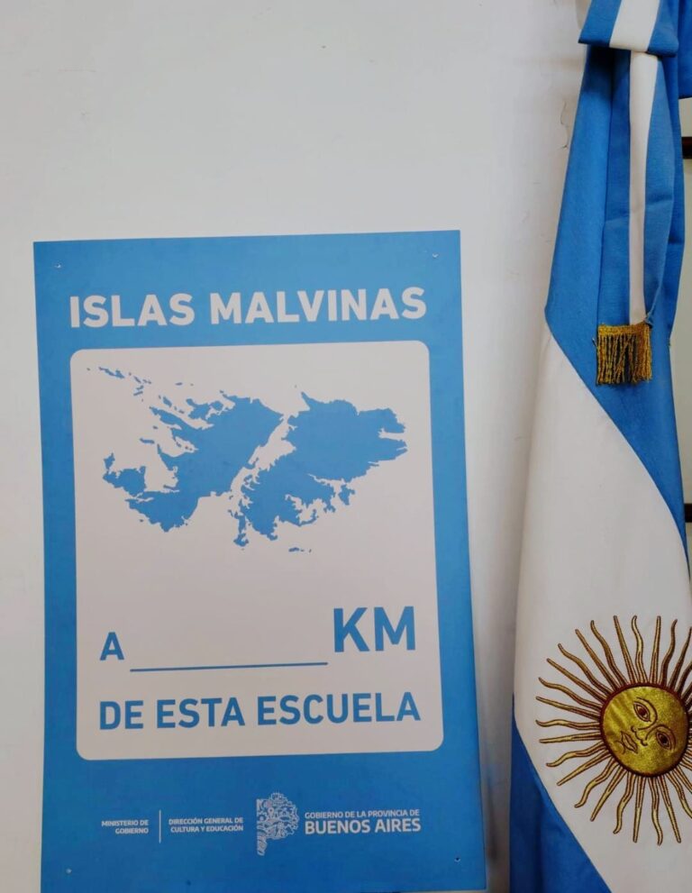 Escuelas del distrito señalizarán la distancia a las Islas Malvinas para reafirmar la soberanía argentina