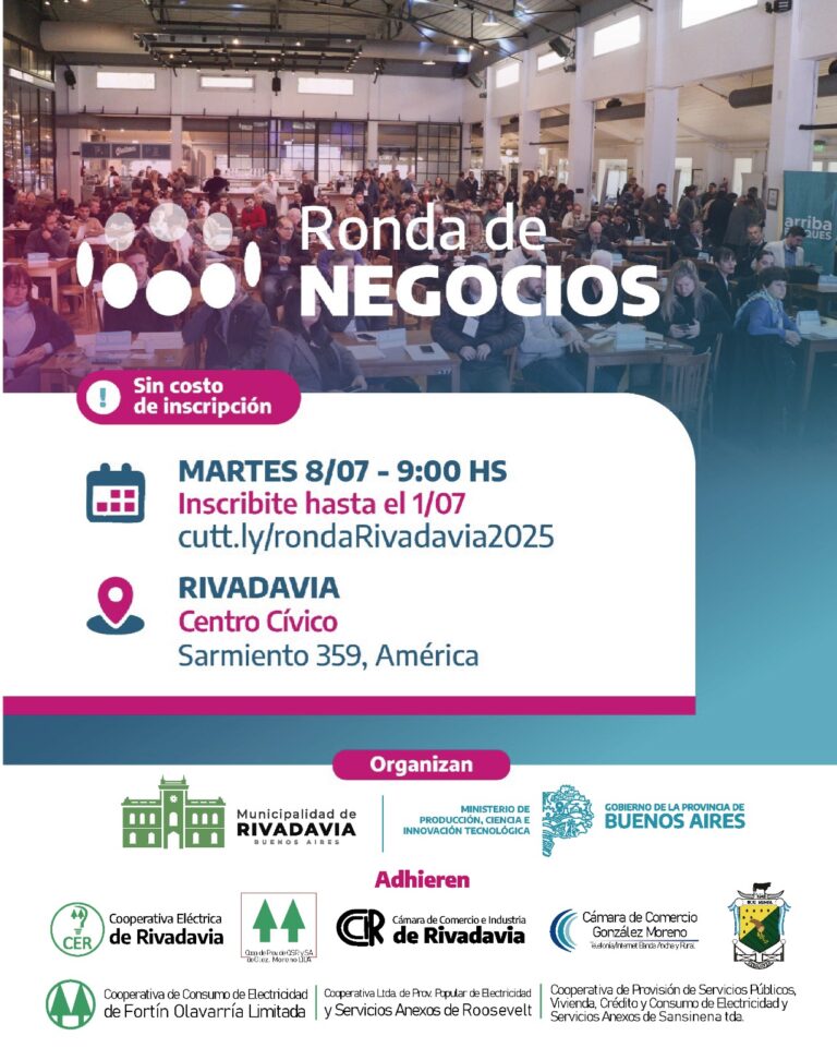 Rivadavia será sede de una nueva Ronda de Negocios Multisectorial
