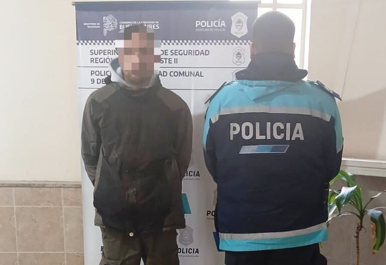 Luego de agredir a su ex-pareja un hombre fue detenido tras subirse a un techo para evitar ser arrestado