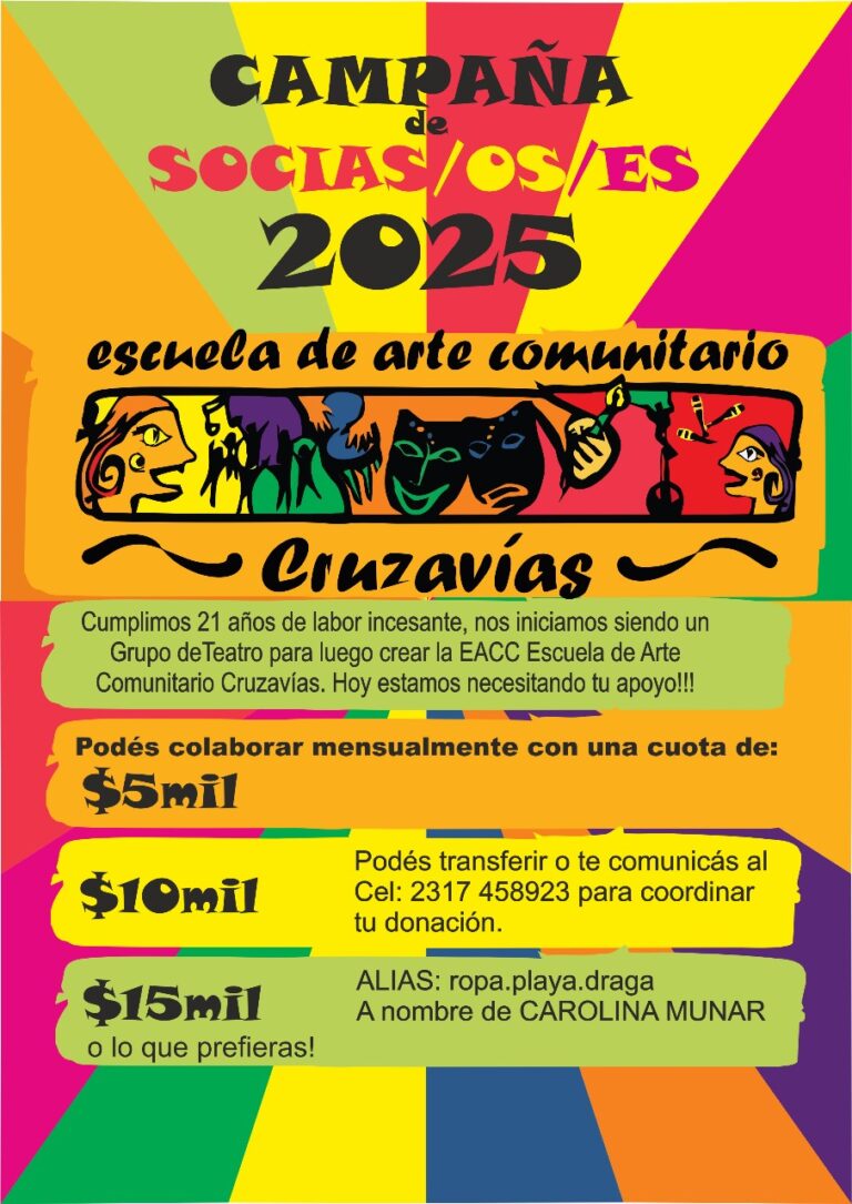 Cruzavías: 21 años de cultura, comunidad y empatía pide apoyo solidario