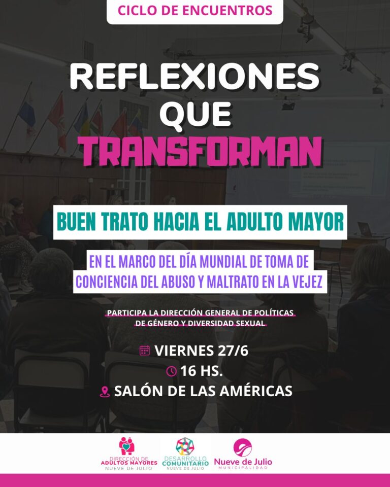 “Reflexiones que Transforman” sigue creciendo: nuevo encuentro sobre el buen trato hacia los adultos mayores