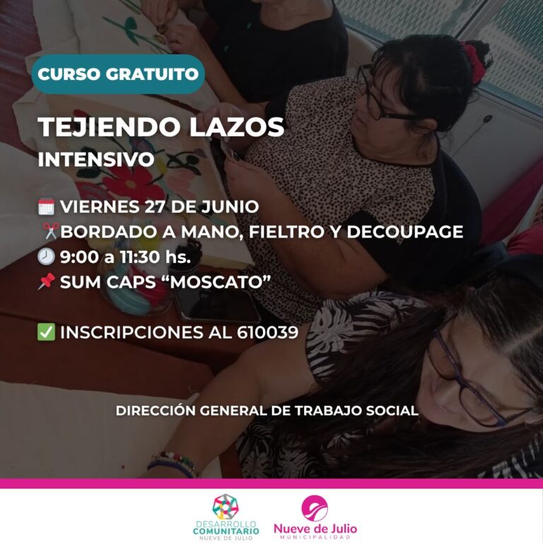 Nuevo taller intensivo en el CAPS Moscato en el marco del proyecto “Tejiendo Lazos”