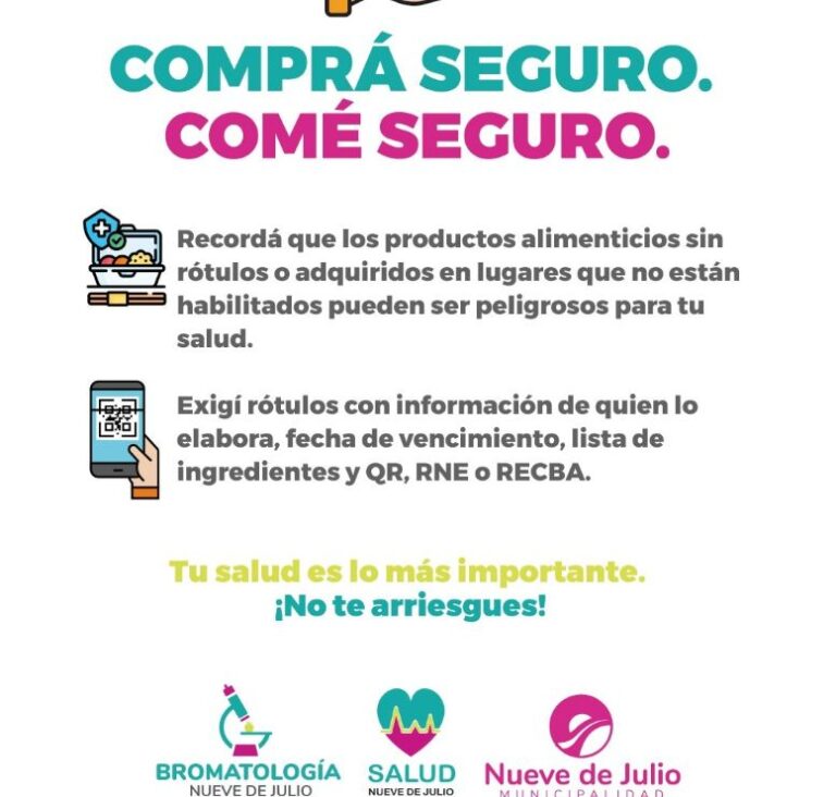 Recomendaciones para la compra y consumo seguro de alimentos