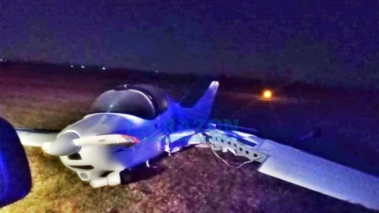 “Avioneta colisiona con un bovino en aterrizaje nocturno en Chivilcoy”