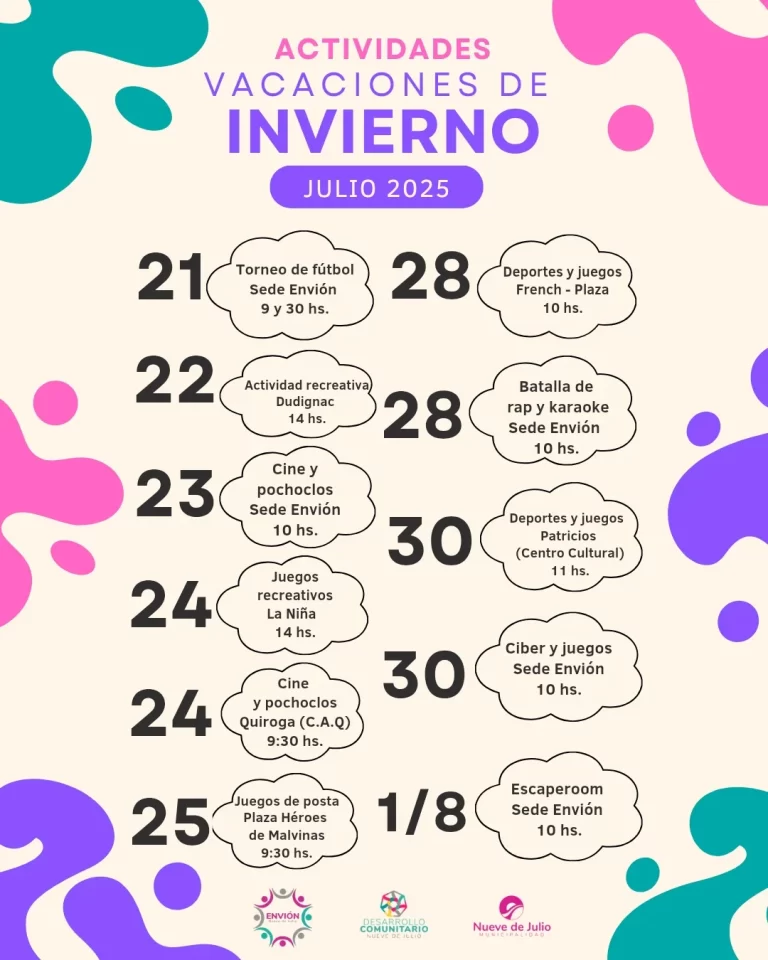 Se desarrollan las vacaciones de invierno en Envión con múltiples actividades para jóvenes