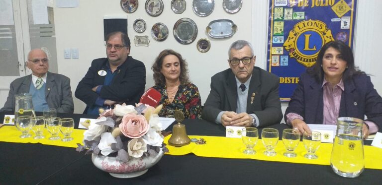 El Club de Leones de Nueve de Julio nombró su sala de reuniones “Héctor Tarantino” y renovó autoridades rumbo a su 60° aniversario