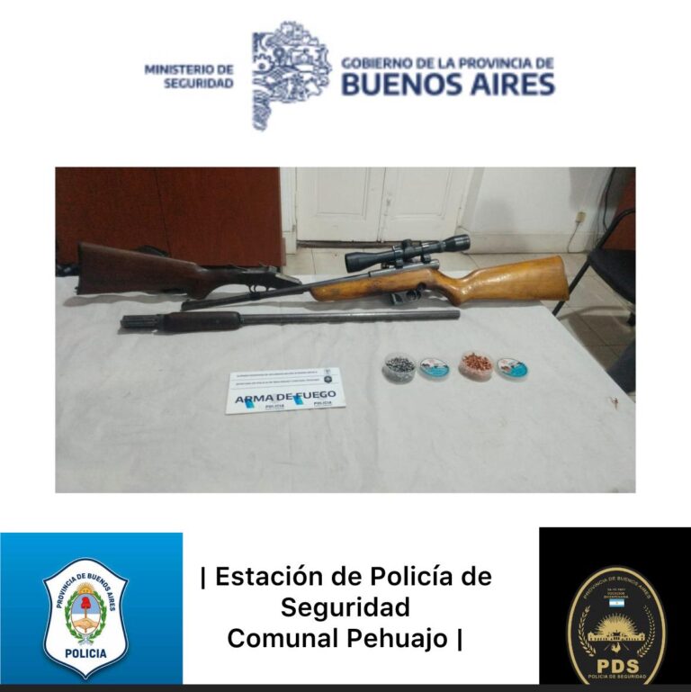Allanamientos por violencia de género derivaron en el secuestro de armas
