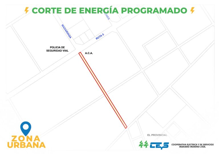 Dos cortes de energía programó la CEyS en zonas urbanas