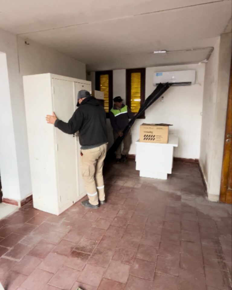 Avanzan las obras de ampliación y refacción del Laboratorio de Bromatología en Nueve de Julio