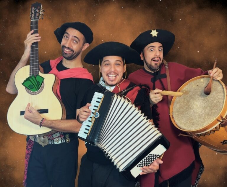 “Todo por la guitarra” llega a la Biblio de Nueve de Julio: humor, música y parodia festivalera con el trío MeTenté