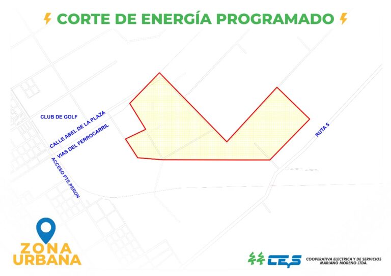 CEyS: Dos cortes de energía programados en zona urbana y rural