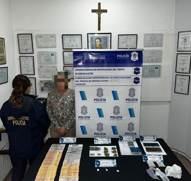 Detuvieron a una mujer en un operativo antidrogas