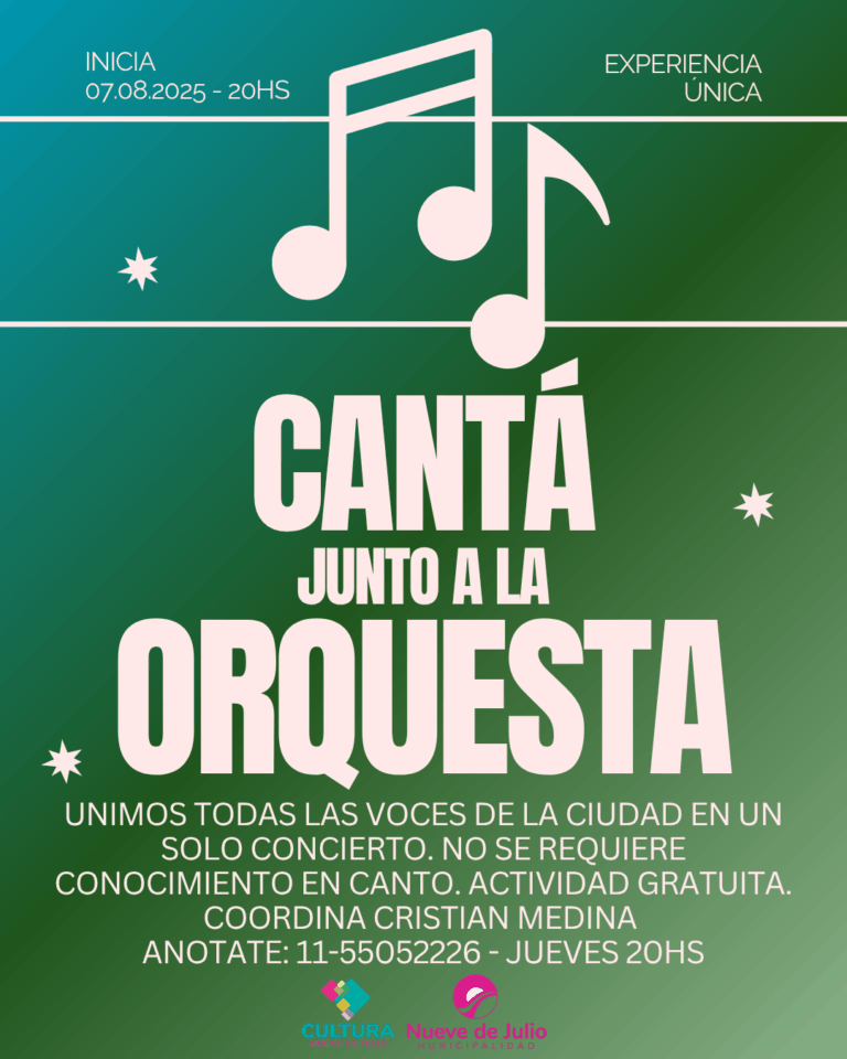 Invitación musical abierta a toda la comunidad para sumarse a cantar