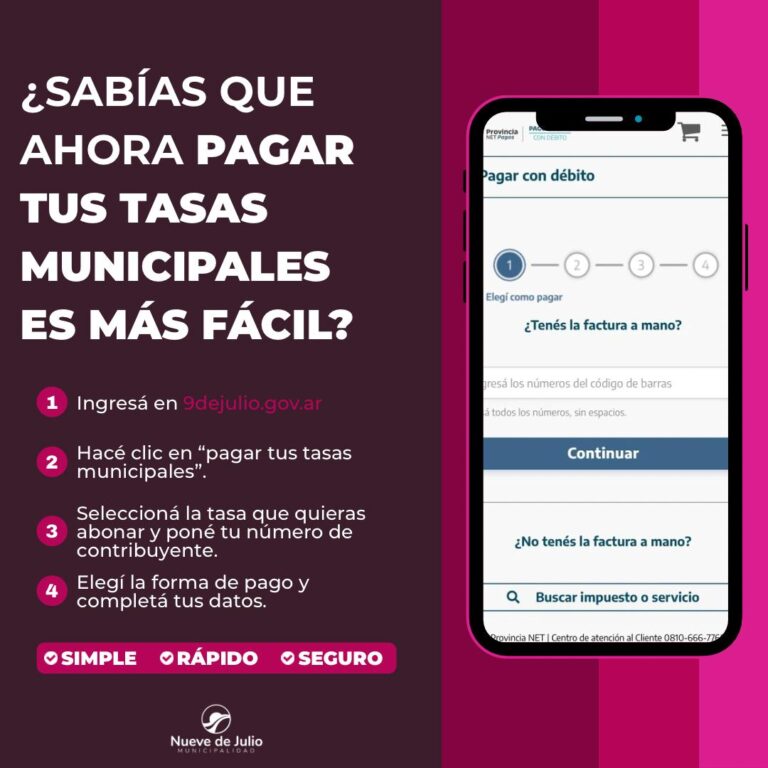 Pagar tus tasas municipales ahora es más fácil, rápido y seguro