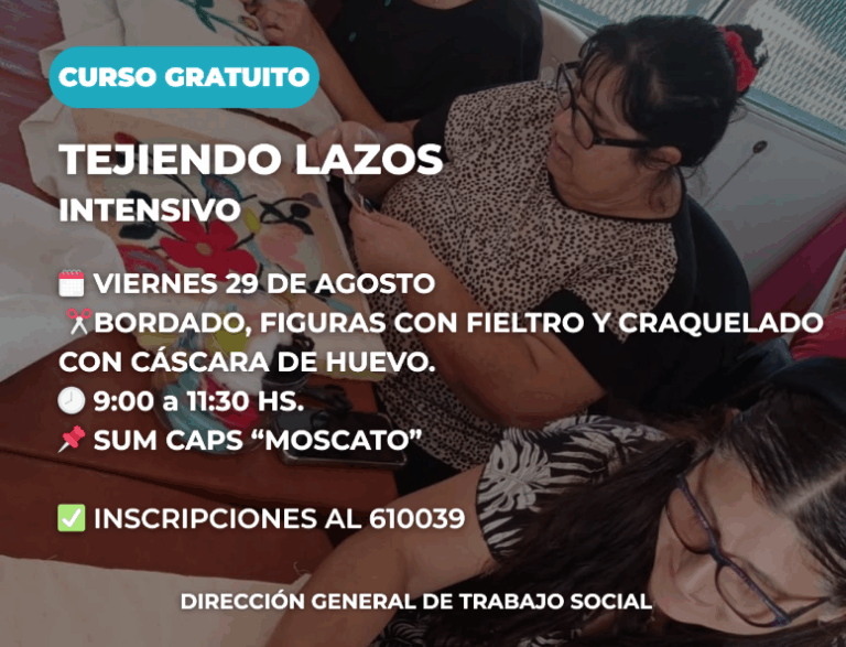 Nuevo taller intensivo en el marco del proyecto “Tejiendo lazos”