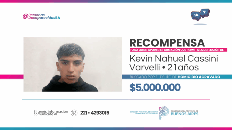 Buscan a Kevin Nahuel por un homicidio agravado en José León Suárez: ofrecen hasta $5 millones de recompensa
