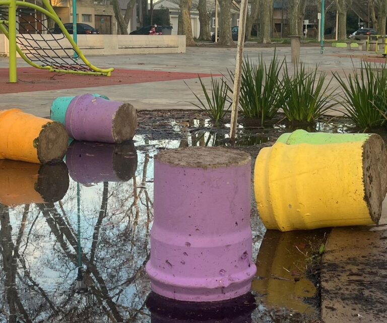 Vandalismo reiterado en el Parque General San Martín