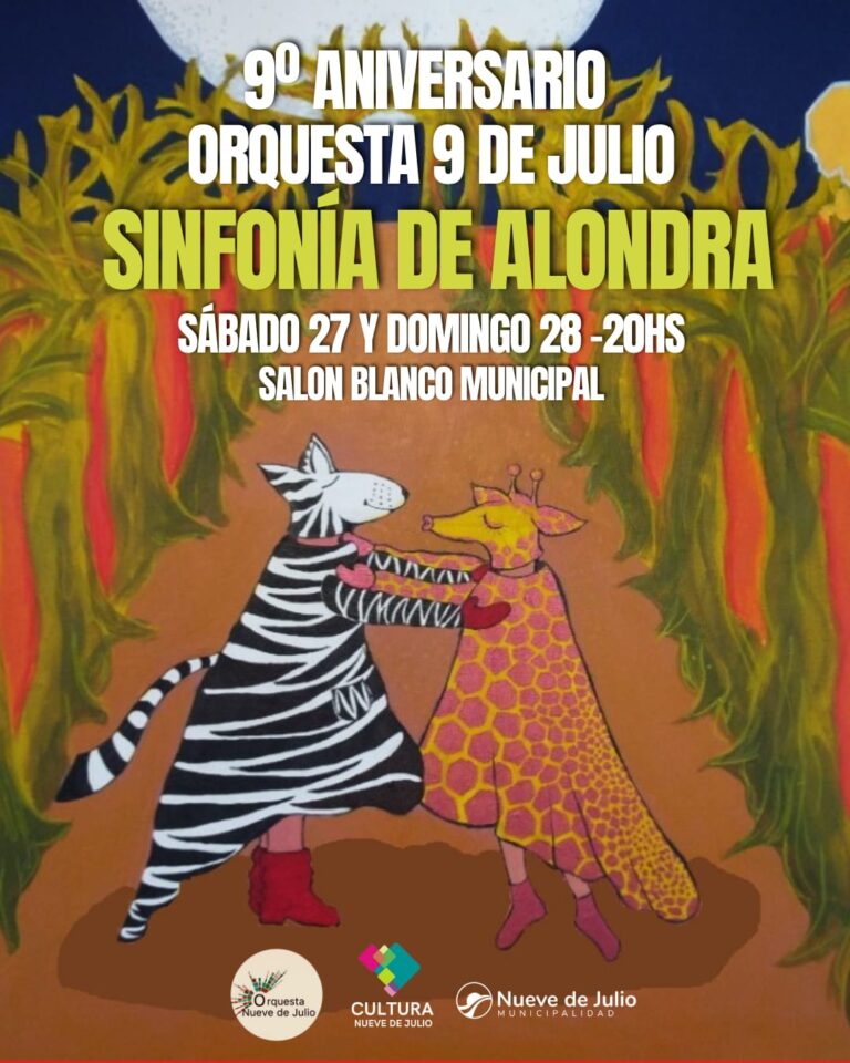 La Orquesta “9 de Julio” celebra su 9º aniversario con un homenaje sensorial a una artista local