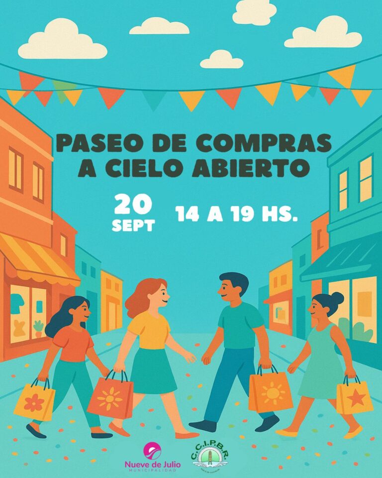Llegada de la Primavera: Nueve de Julio disfrutará de un Paseo de Compras a Cielo Abierto