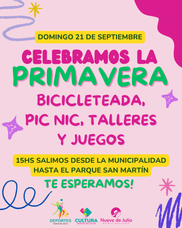 Se convoca a celebrar la llegada de la primavera con una jornada recreativa para toda la familia