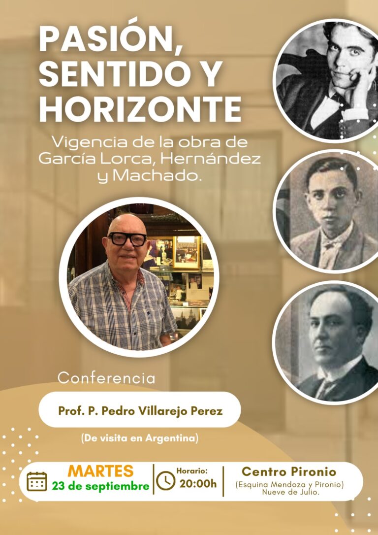 El profesor Pedro Villarejo estará en Nueve de Julio para hablar sobre poesía y espiritualidad