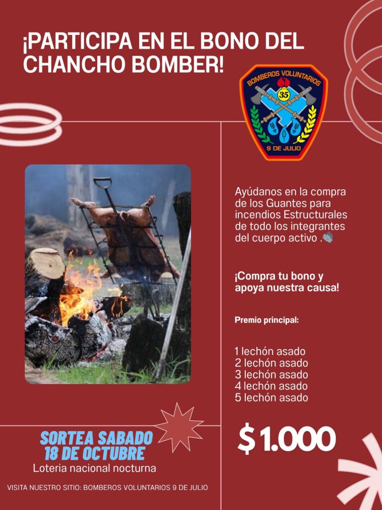 Bomberos Voluntarios lanzan un Bono Contribución para la compra de guantes de incendio estructural