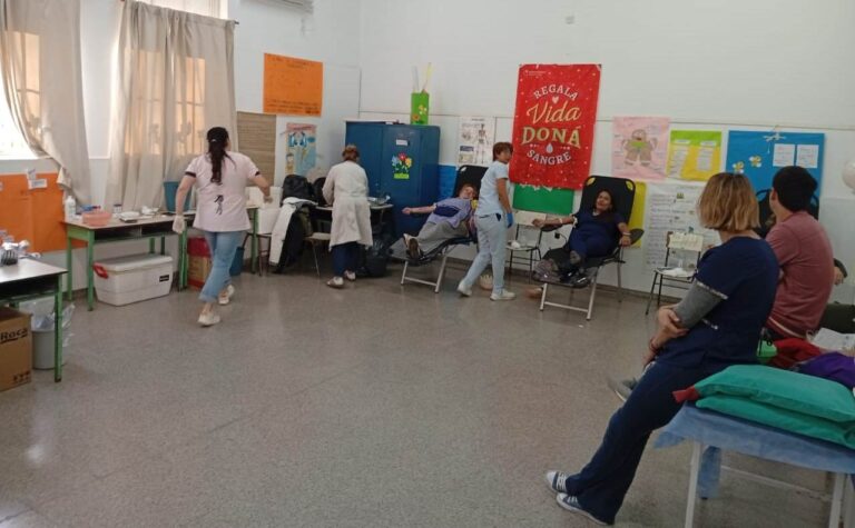 Exitosa Jornada de Donación de Sangre en la Escuela 13 de Facundo Quiroga