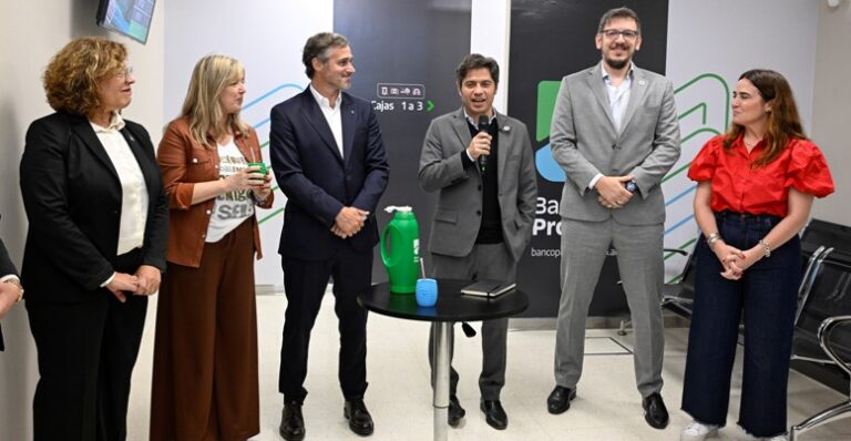 Pilar:Kicillof inauguró la nueva sucursal del Banco Provincia en el Parque Industrial