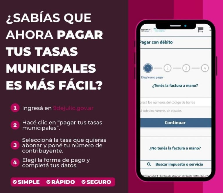 Pagar tasas municipales ahora es más fácil
