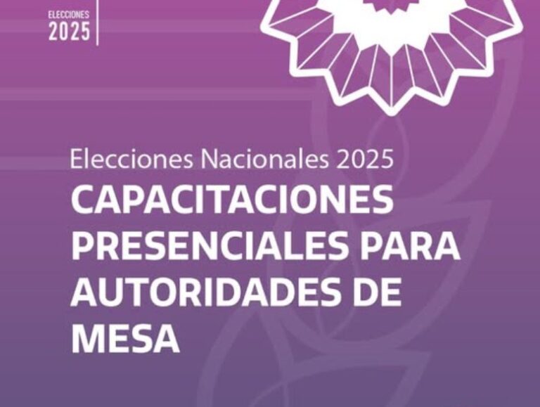 Se realizará en el Municipio de Nueve de Julio la capacitación presencial para autoridades de mesa