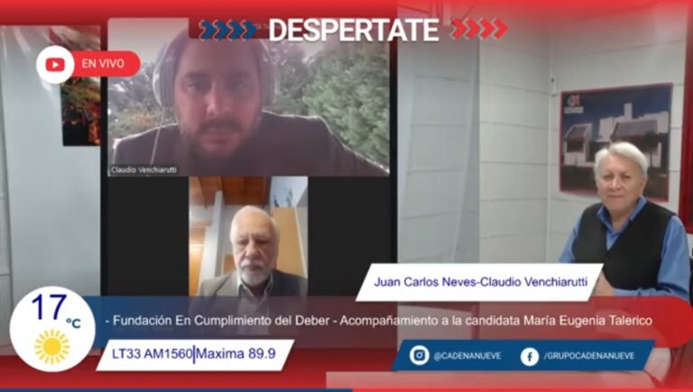 Destacan su apoyo a Maria Eugenia Talerico por su defensa de las fuerzas armadas, de seguridad y de los valores institucionales.