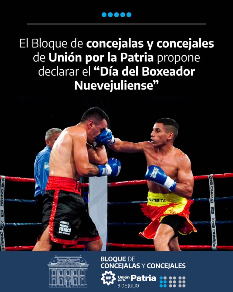 Proponen declarar el 25 de mayo como el “Día del Boxeador Nuevejuliense”