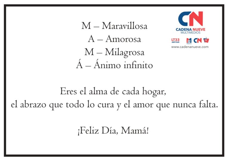 Celebramos el amor que cada madre y familia dan en cada hogar