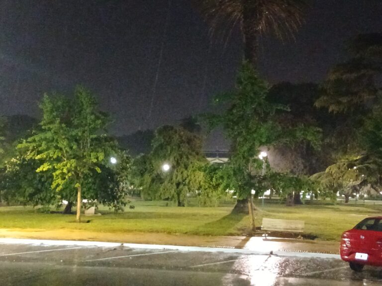 Cayeron 58,1 mm en Nueve de Julio hasta las 21 horas